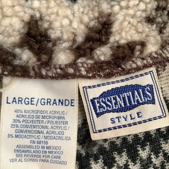 EssetiL Style 3/4 zip Sweatshirt Size L/ Grande - Picture 8 of 9